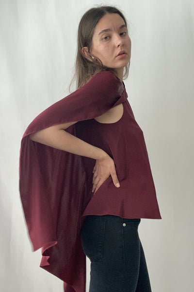 Asymmetrical Draped Top