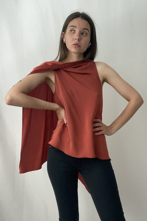Asymmetrical Draped Top