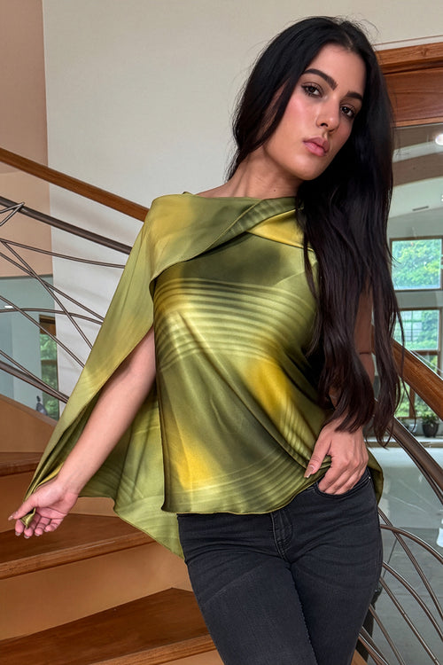 Asymmetrical Draped Top