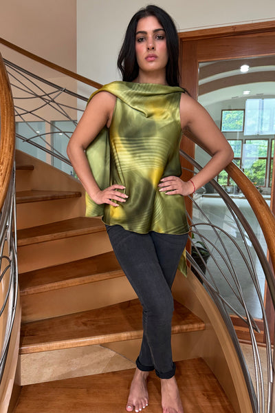 Asymmetrical Draped Top