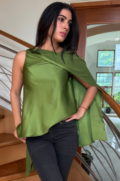 Asymmetrical Draped Top