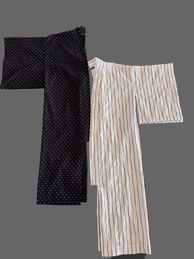 Black Dots Japanese Cotton Kimono Robe by Ludmila Couture
