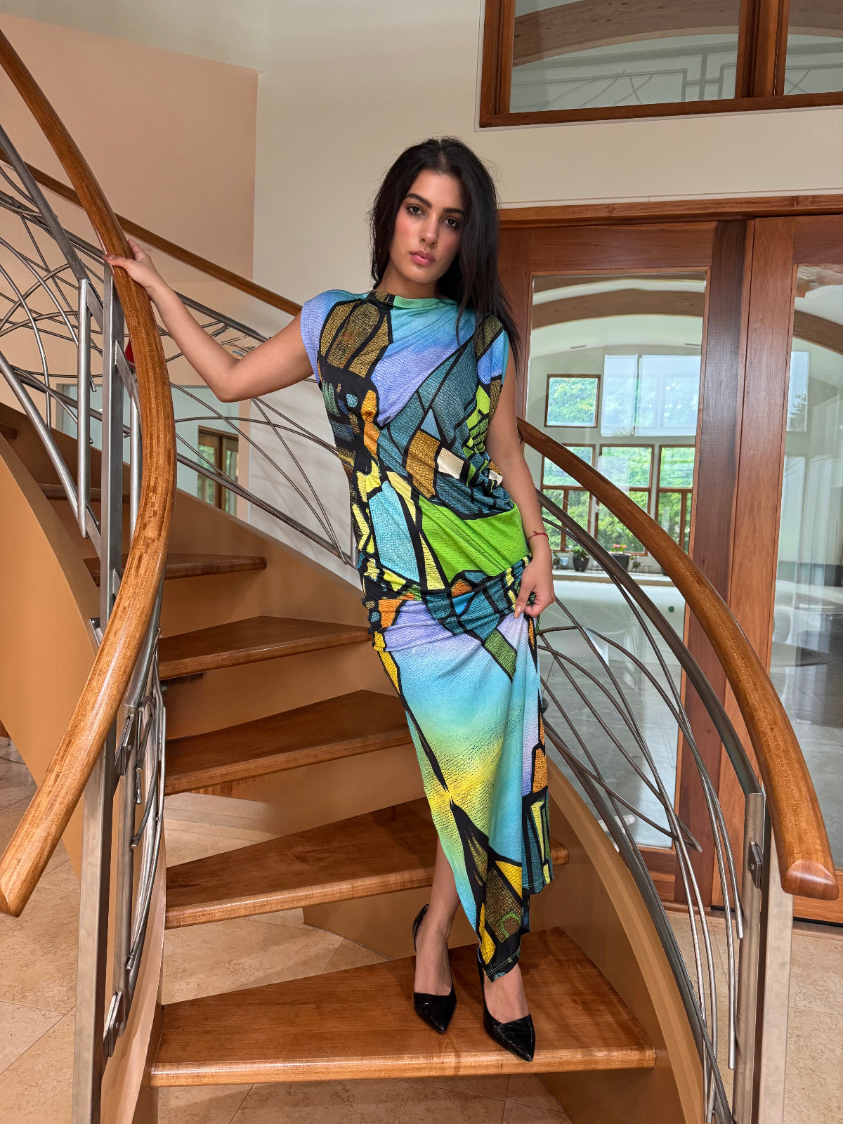  Old Town Maxi Dress Design by Ludmila Couture