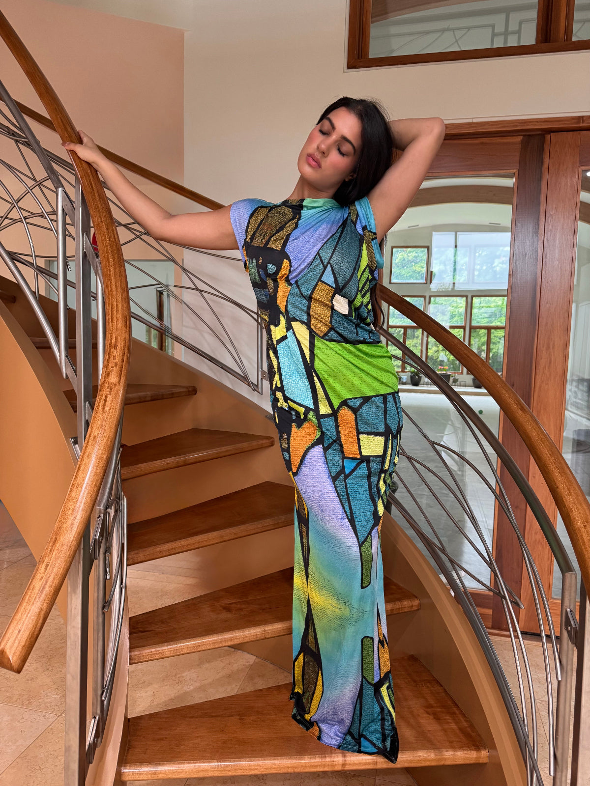  Old Town Maxi Dress Design by Ludmila Couture
