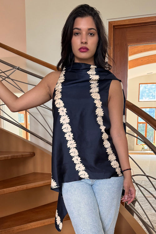 Asymmetrical Draped Top